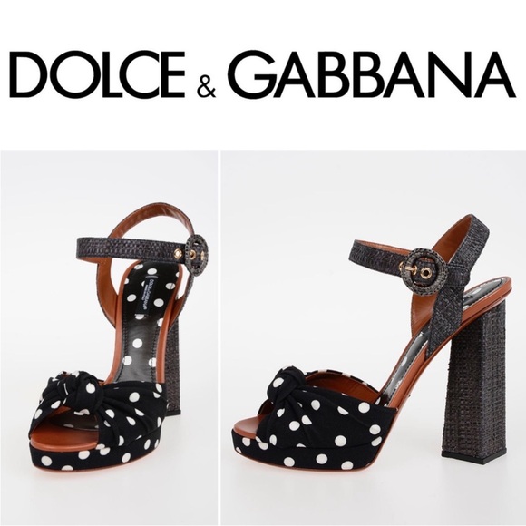 Dolce & Gabbana Shoes - Dolce & Gabbana polka dot sandals pumps high heels 37